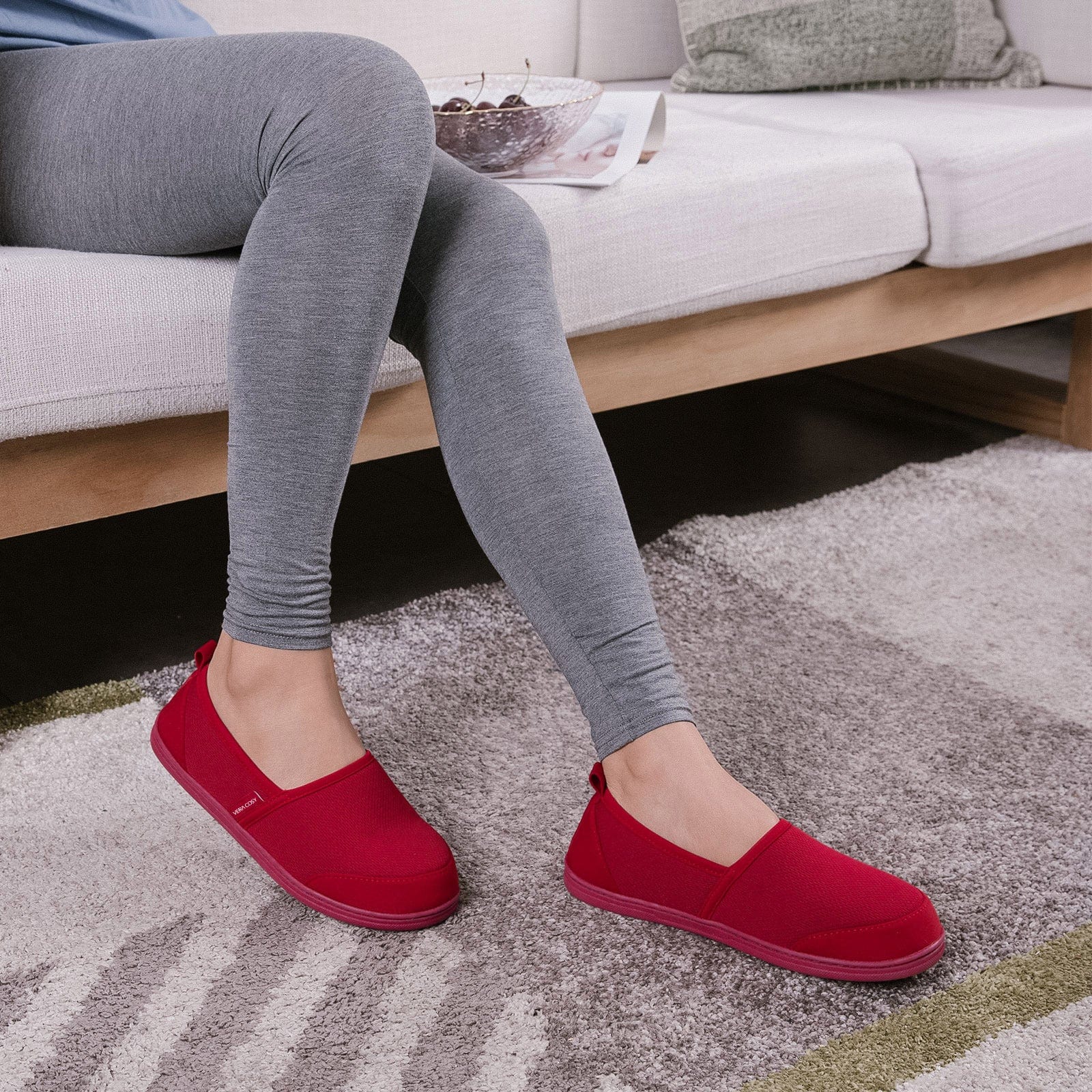 VeraCosy Ladies' Knitted Lightweight Slippers