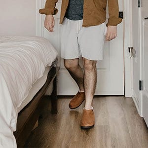 Men's Micro Suede Hi-Top Slippers