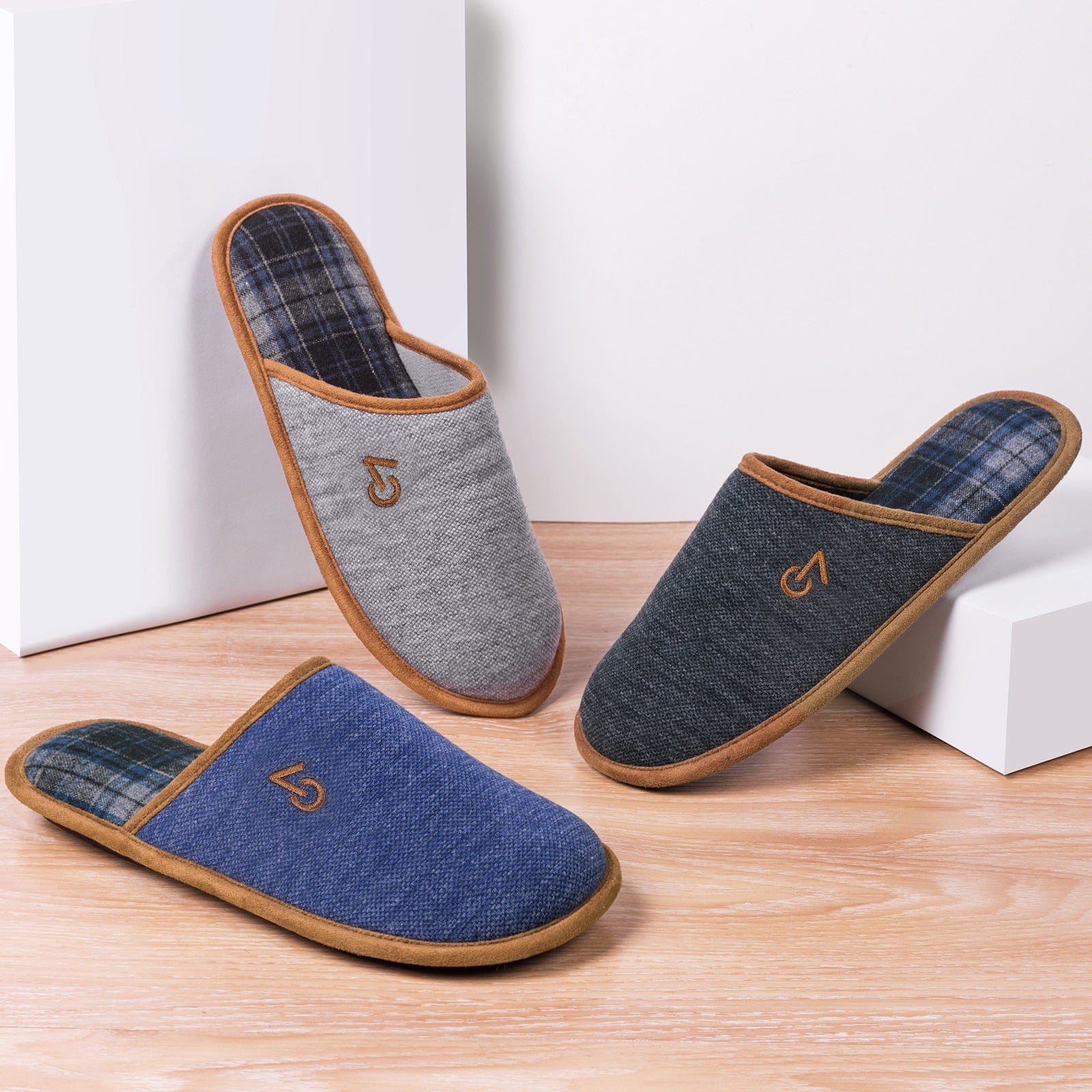 VeraCosy Men's Knitted Scottish Classic Slippers