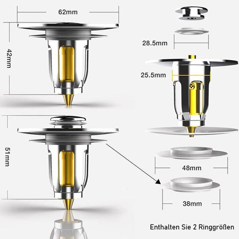Pop-up Ablaufgarnitur für Waschbecken Drain fitting – popwelle