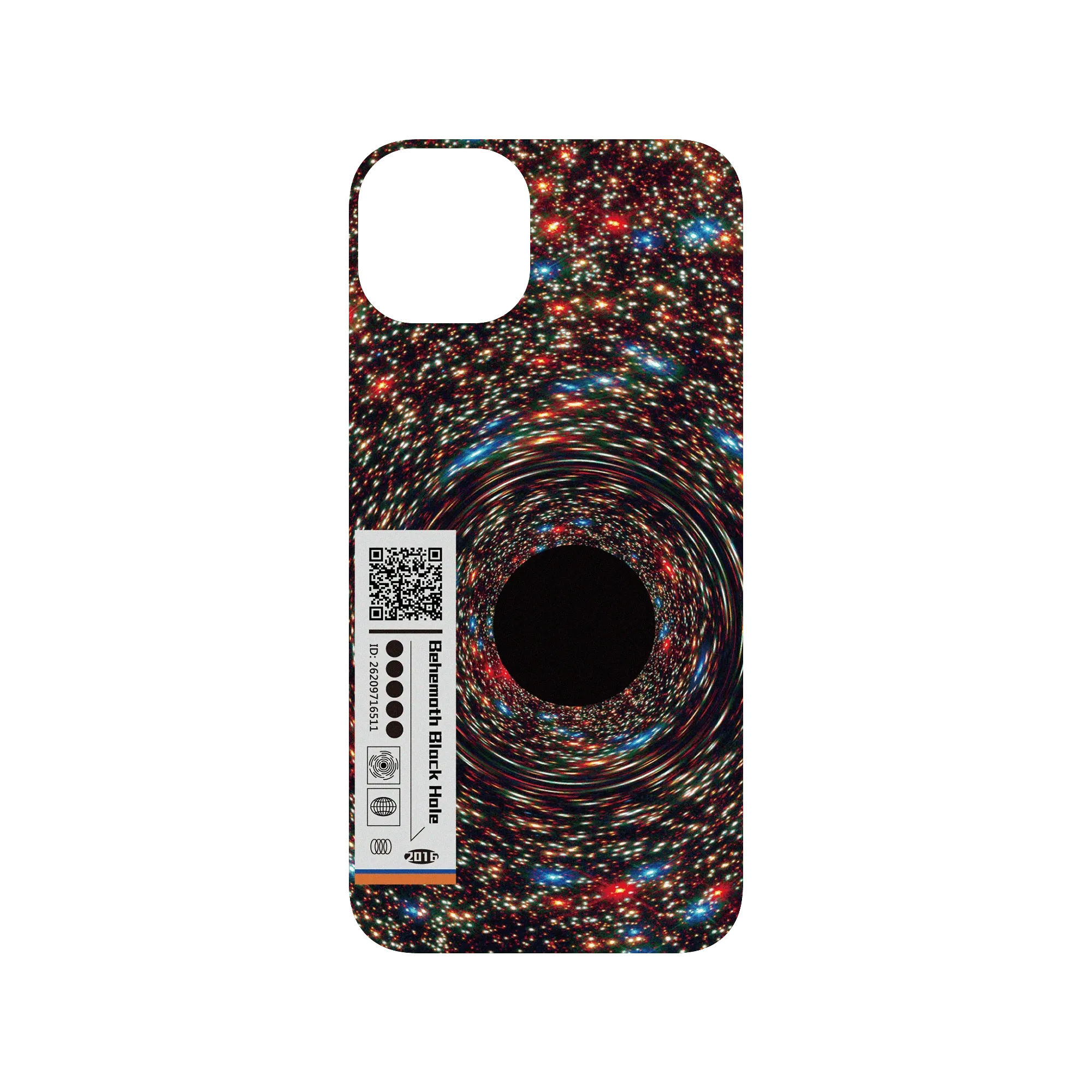 Cosmos SolidSuit iPhone 14 Plus Case - Behemoth Black Hole Found In An Unlikely Place - QR Code Edition