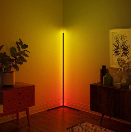Tripod Floor Lamp Living Room Indoor RGB Atmosphere LED Standing Light For Bedroom Decoration