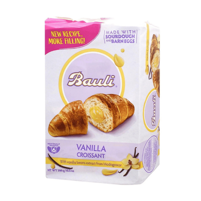 Bauli Vanilla Custard Croissants, 10.5 oz