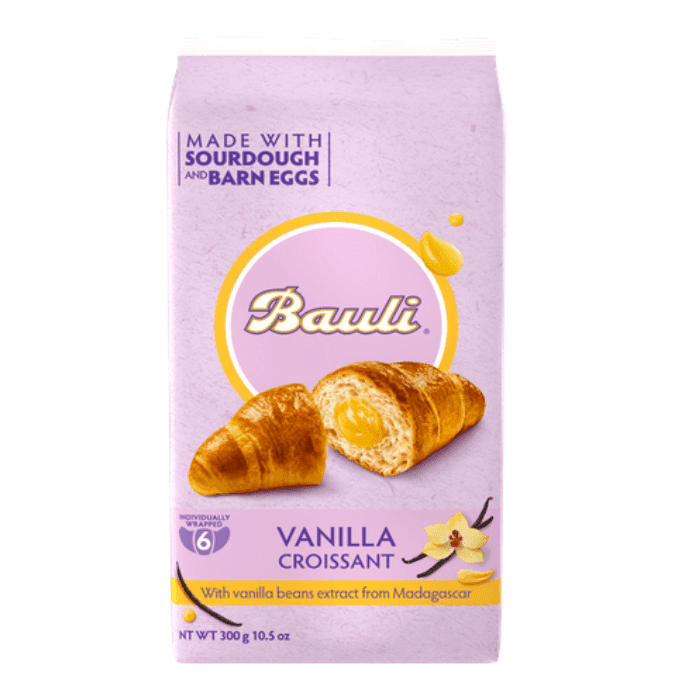 Bauli Vanilla Custard Croissants, 10.5 oz