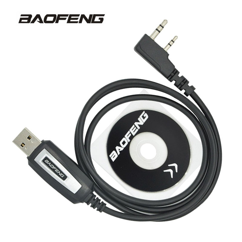 Baofeng USB Programming Cable UV-5R Walkie Talkie Coding Cord K Port Program