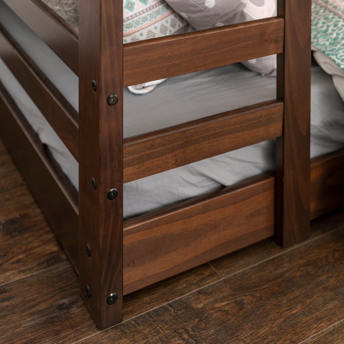 Cottage Jr. Twin Over Twin Solid Wood Bunk Bed