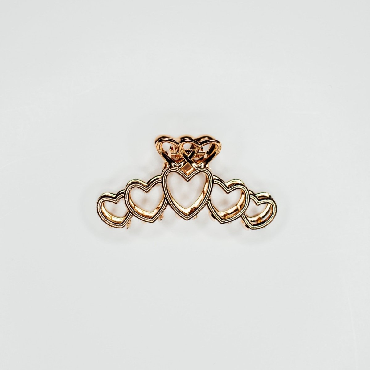 Golden Heart Hair Claw