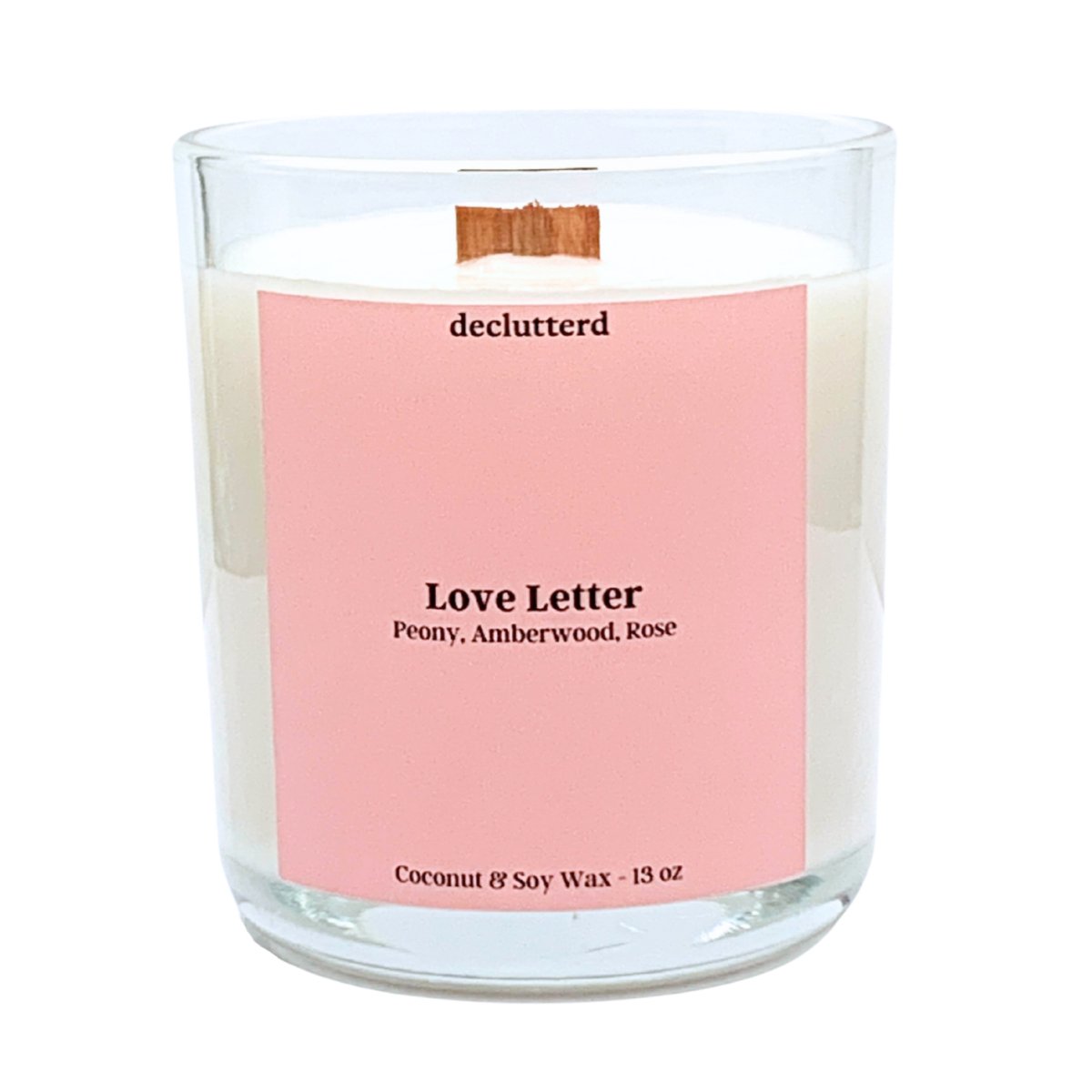 Love Letter Wood Wick Candle