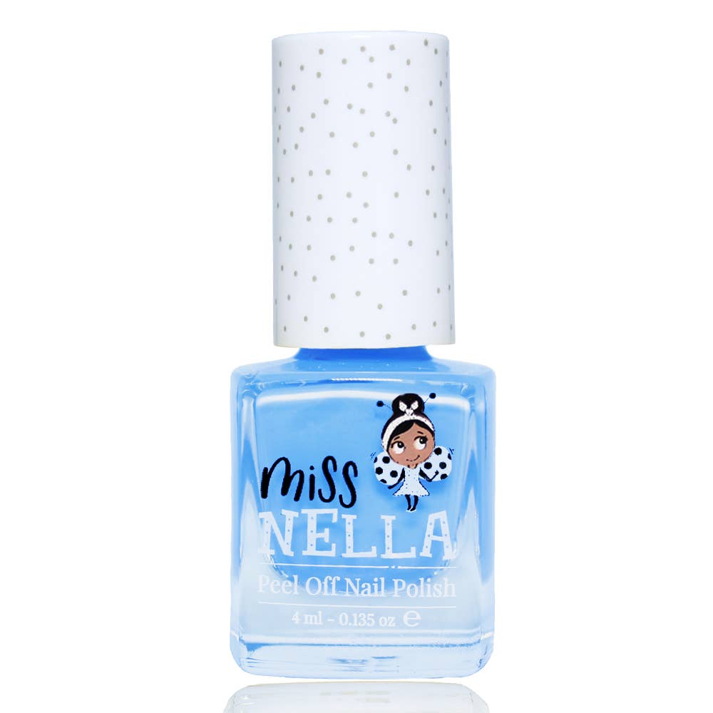 Miss Nella - MN12 Blue Bell Kids Peel Off Odour Free Nail Polish