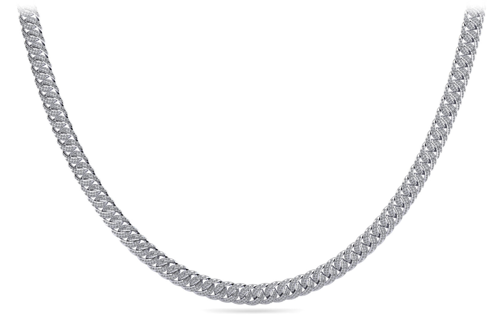Swirl Around Lab-Grown Diamond Necklace