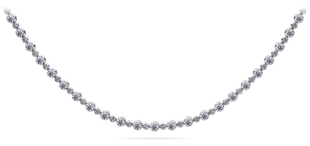 Alternating Lab-Grown Diamonds Lab-Grown Diamond Necklace