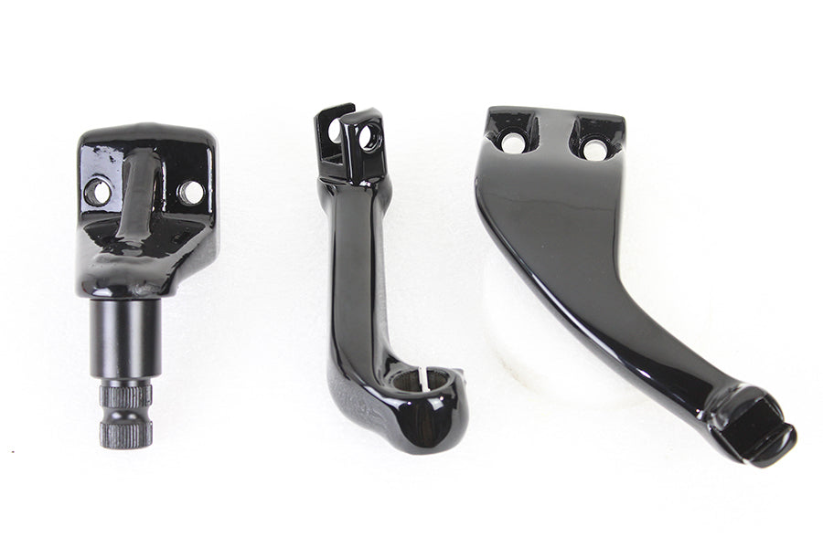 Black Driver Footpeg Mount Set