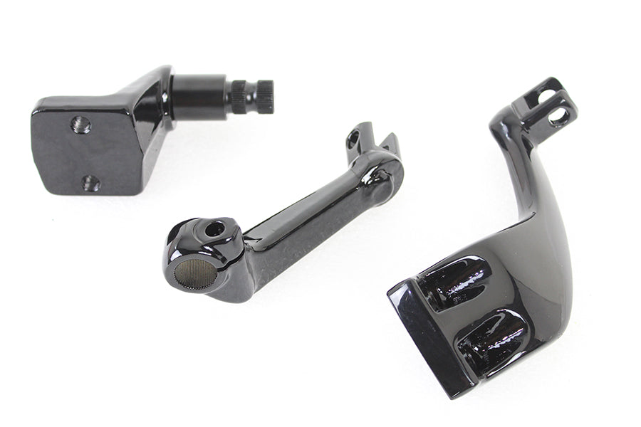 Black Driver Footpeg Mount Set