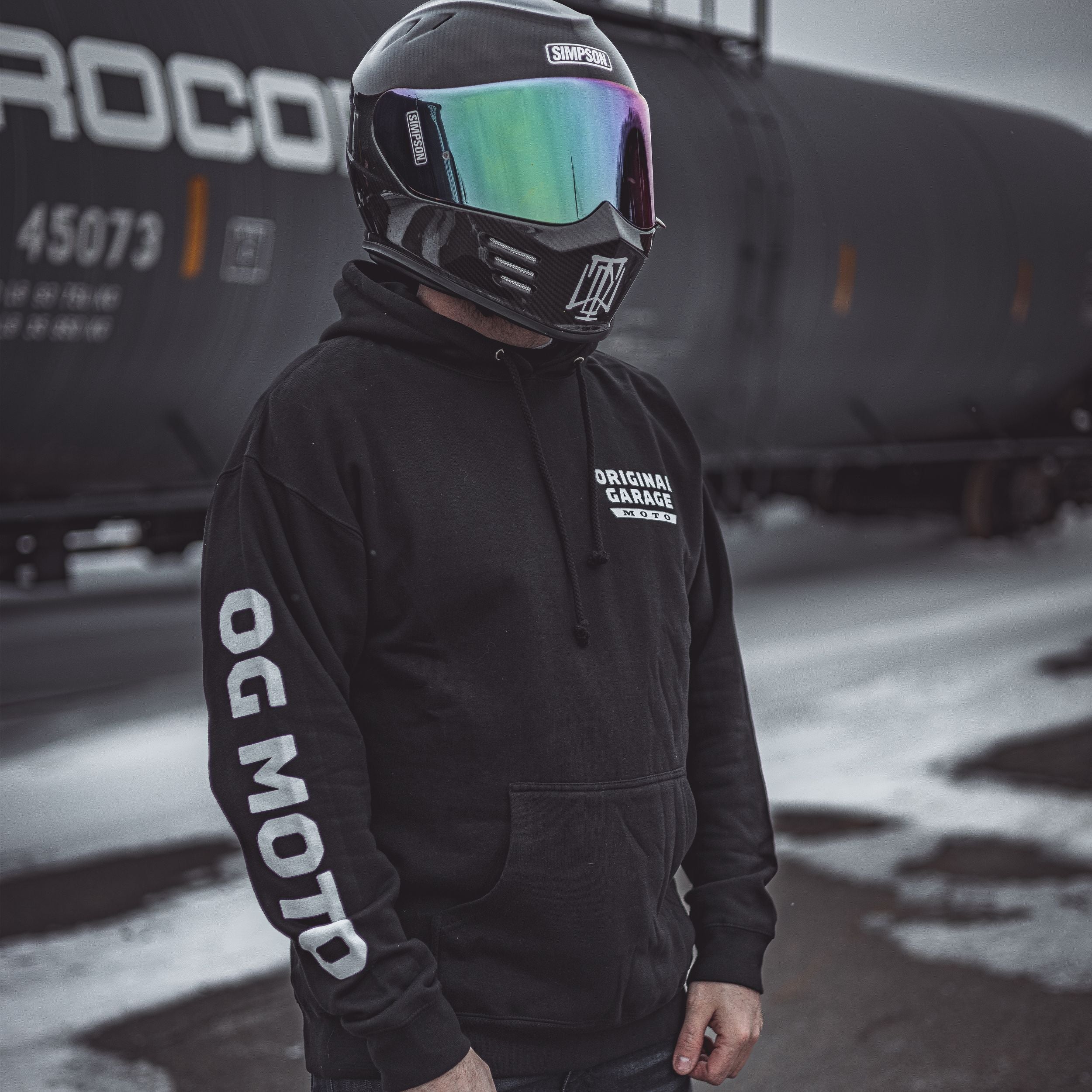 OG MOTO Pullover Hoodie - Black