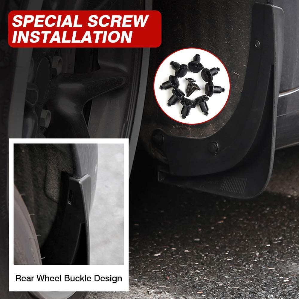 Mud Flaps Splash Guards (4pk) | Tesla Model 3