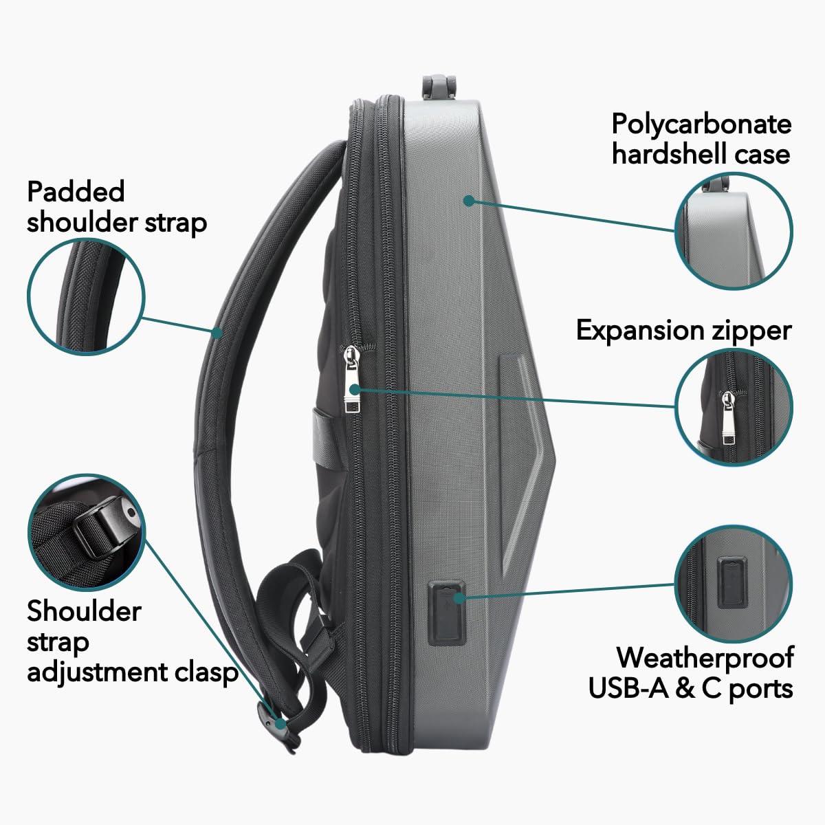 Cyberbackpack 2.0: | Steel Gray