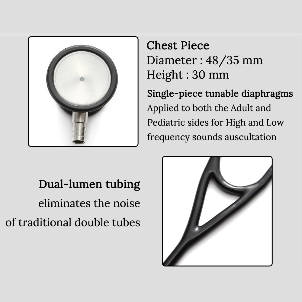 Professional Dual Head Stethoscope Cardiology Stethoscope Doctor Medical Stethoscope Doctor Medical Equipment Devices Nurse