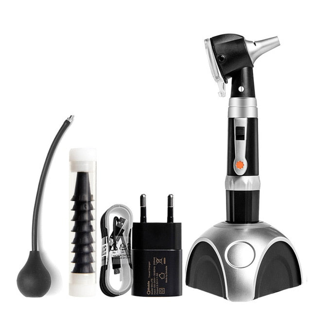 Professional otoscope set rechargeable diagnostic kit product LED otoscopio