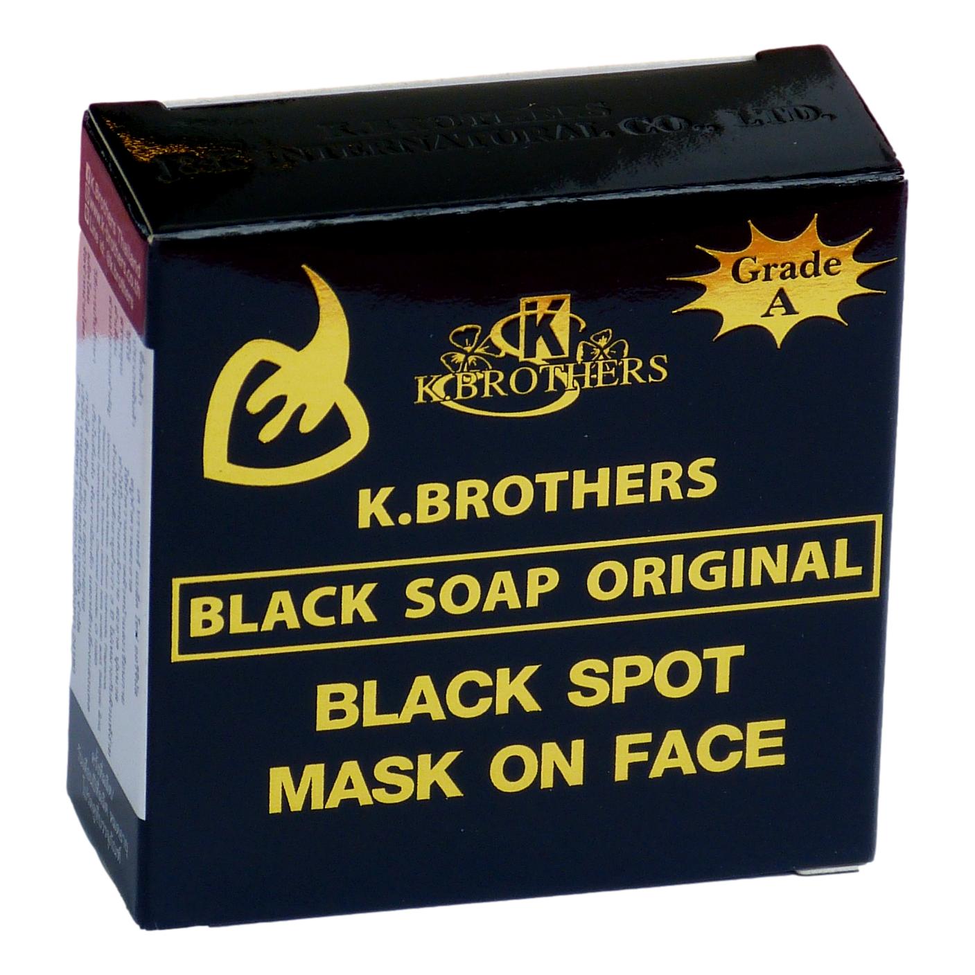 K.Brothers Original Black Soap 50g (Pack of 6)