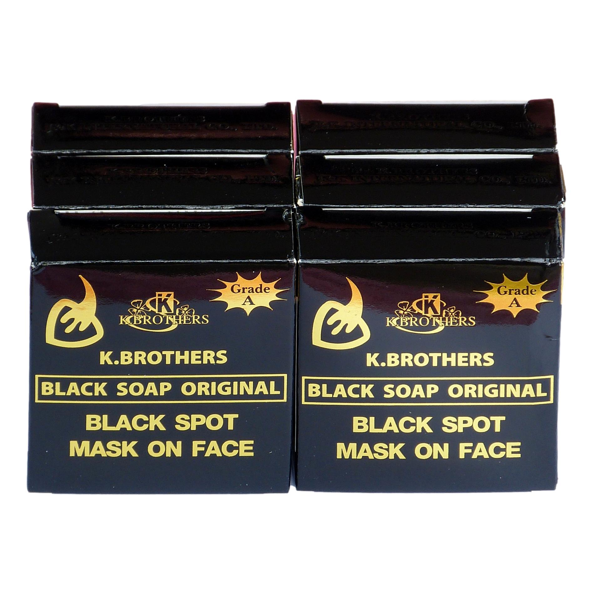 K.Brothers Original Black Soap 50g (Pack of 6)
