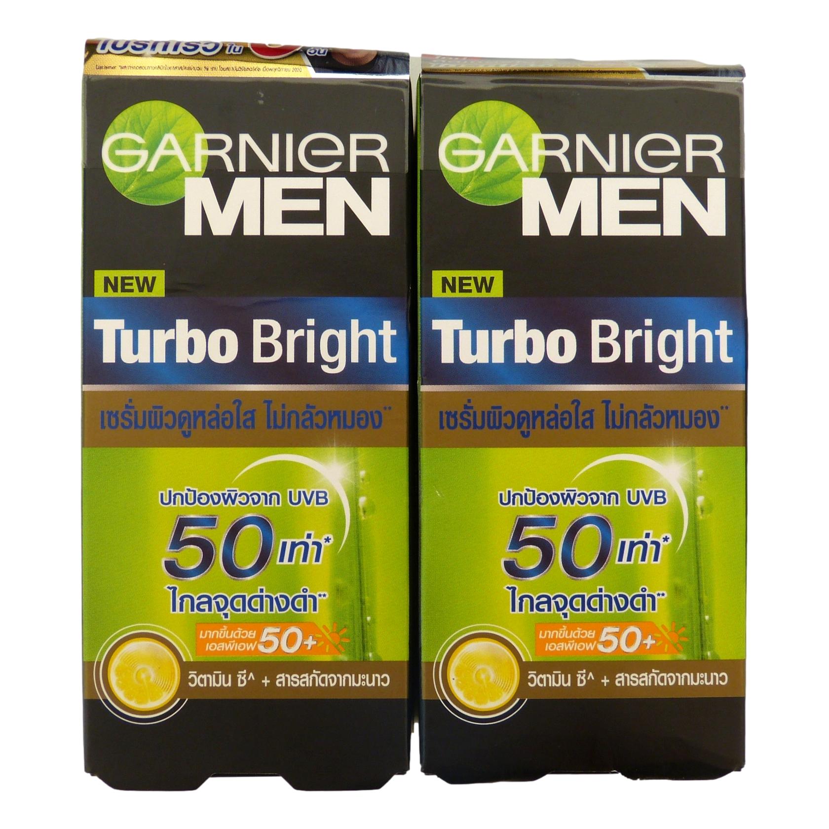 Garnier Men Turbo Bright Oil Control Spotless Serum SPF50 Pack of 2