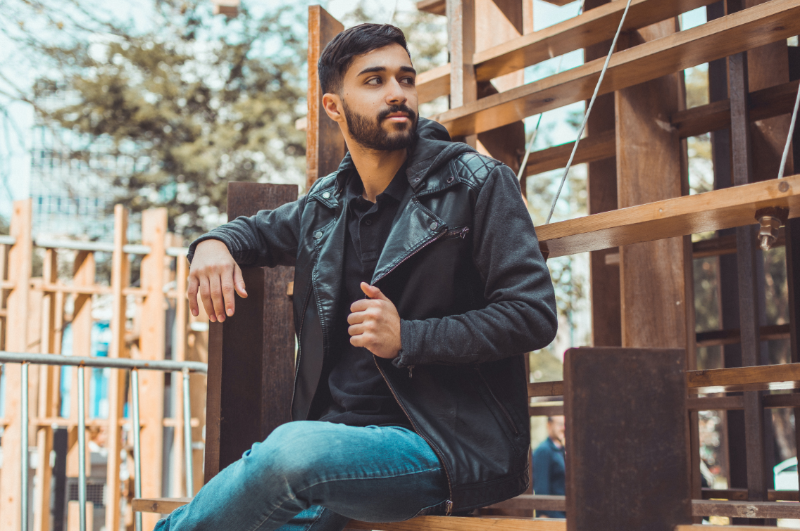 Fit sales leather jacket