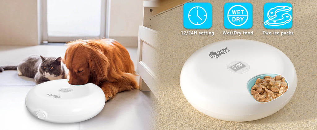 thumbnail image 2 of Ownpets Reusable Ice Packs For Automatic Pet Feeder - 2 Pack Leak-Proof Replacement Cooling Gel Packs, Compatible With Ownpets 4-Compartment Automatic Feeder 2 of 11
