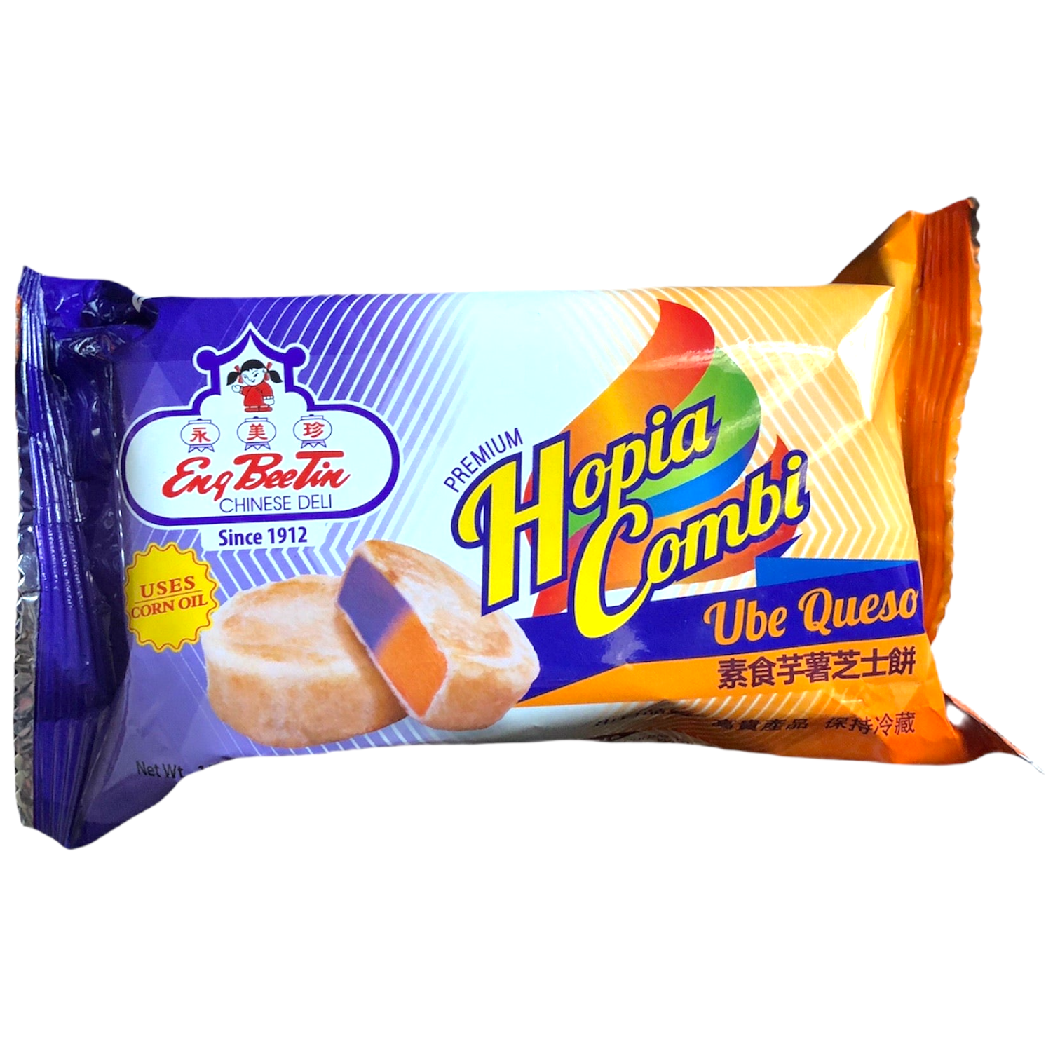 Eng Bee Tin - Hopia Combi Ube Queso 150 G