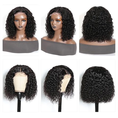 Water wave bob wig details