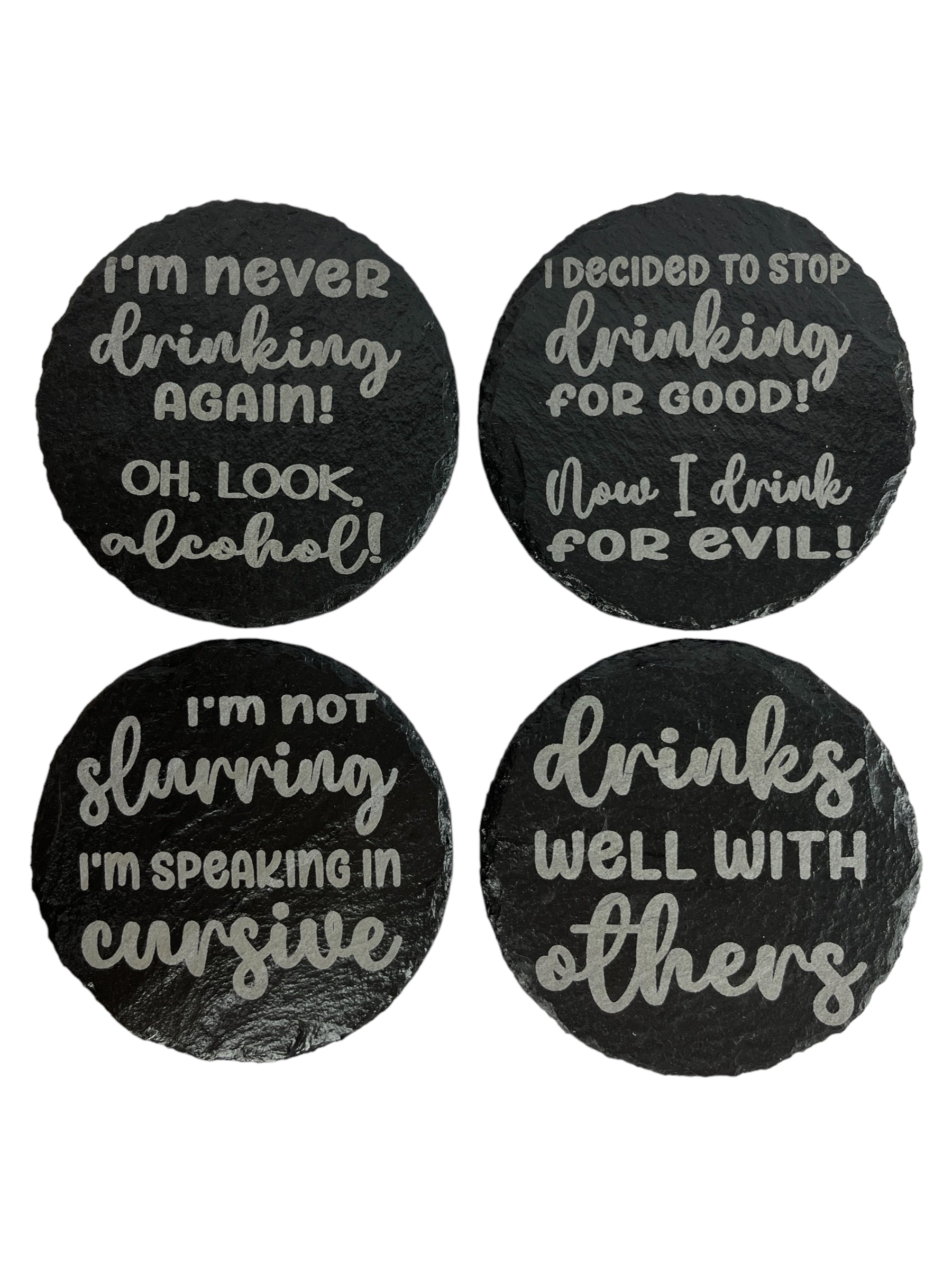 Slate Coasters (4