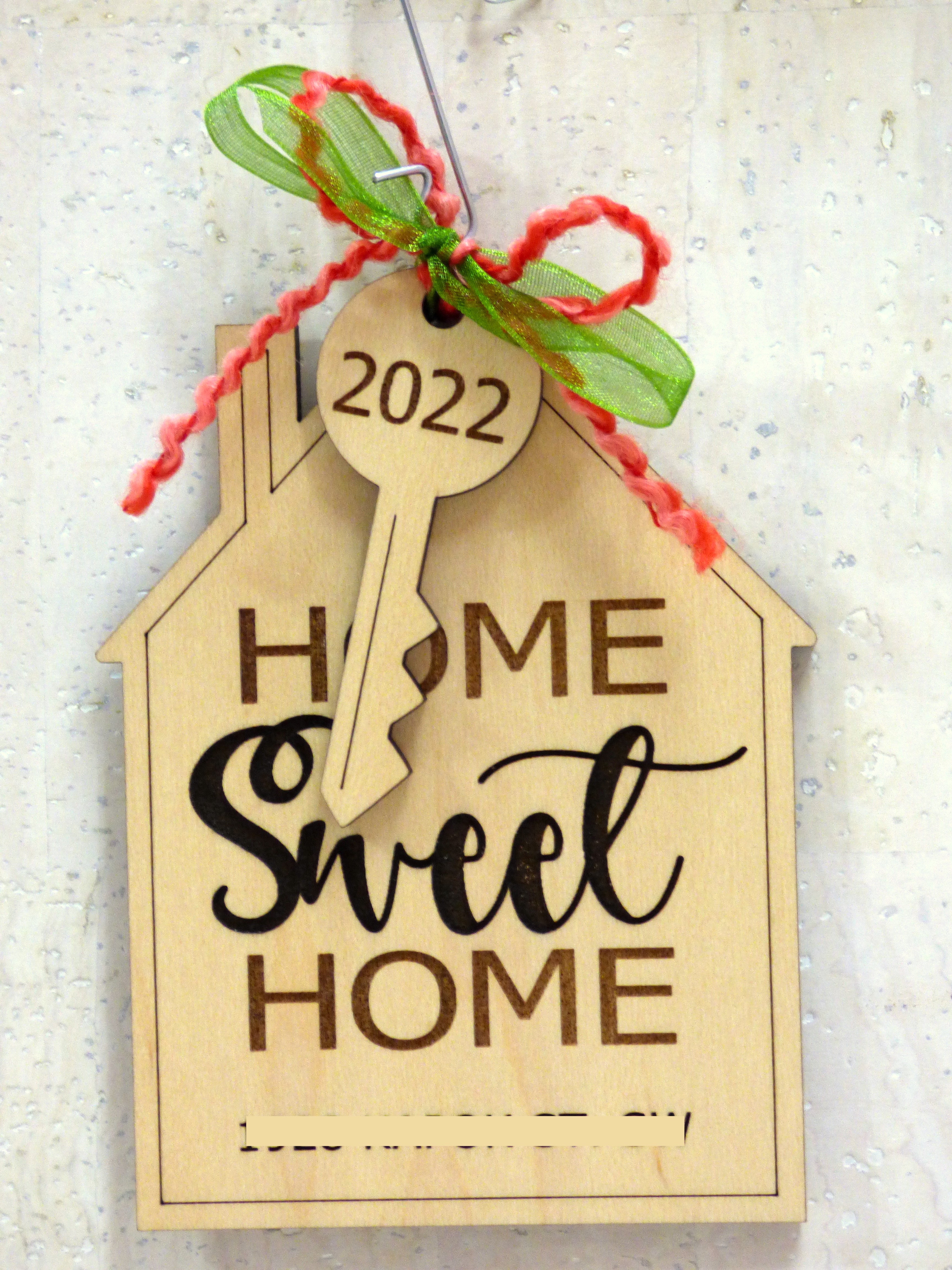 New Home Ornament - Home Sweet Home - PERSONALIZED