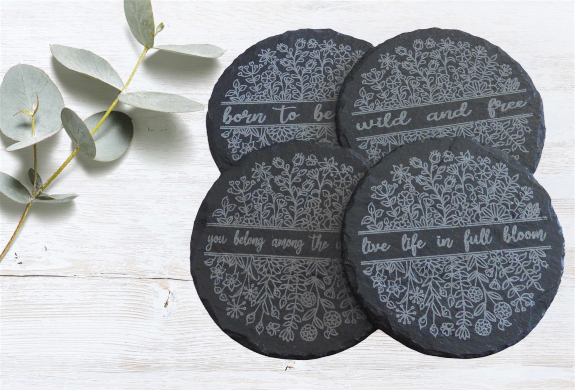 Slate Coasters (4