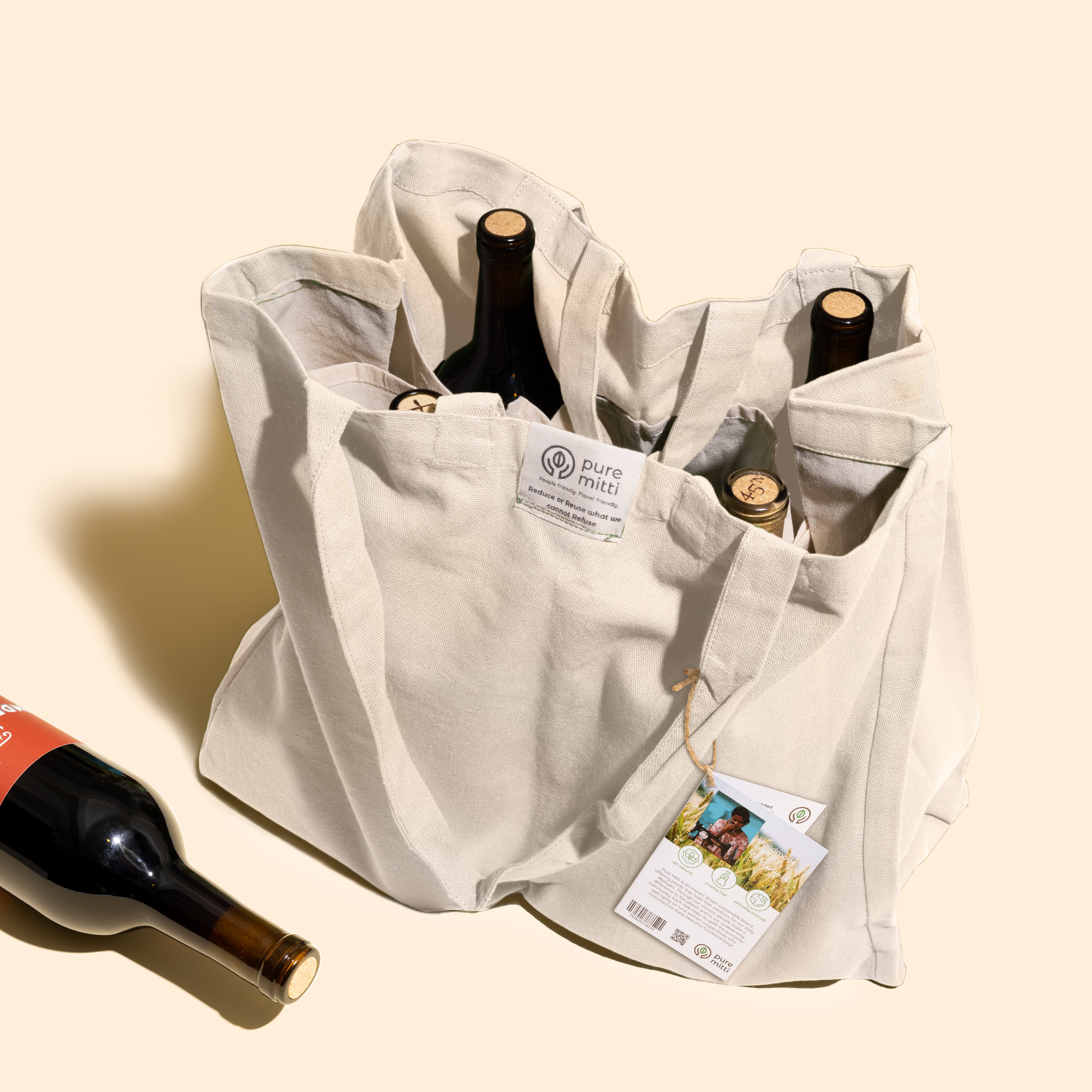 Eco Market Bag Bundle | Set of 2 Organic Tote Bags