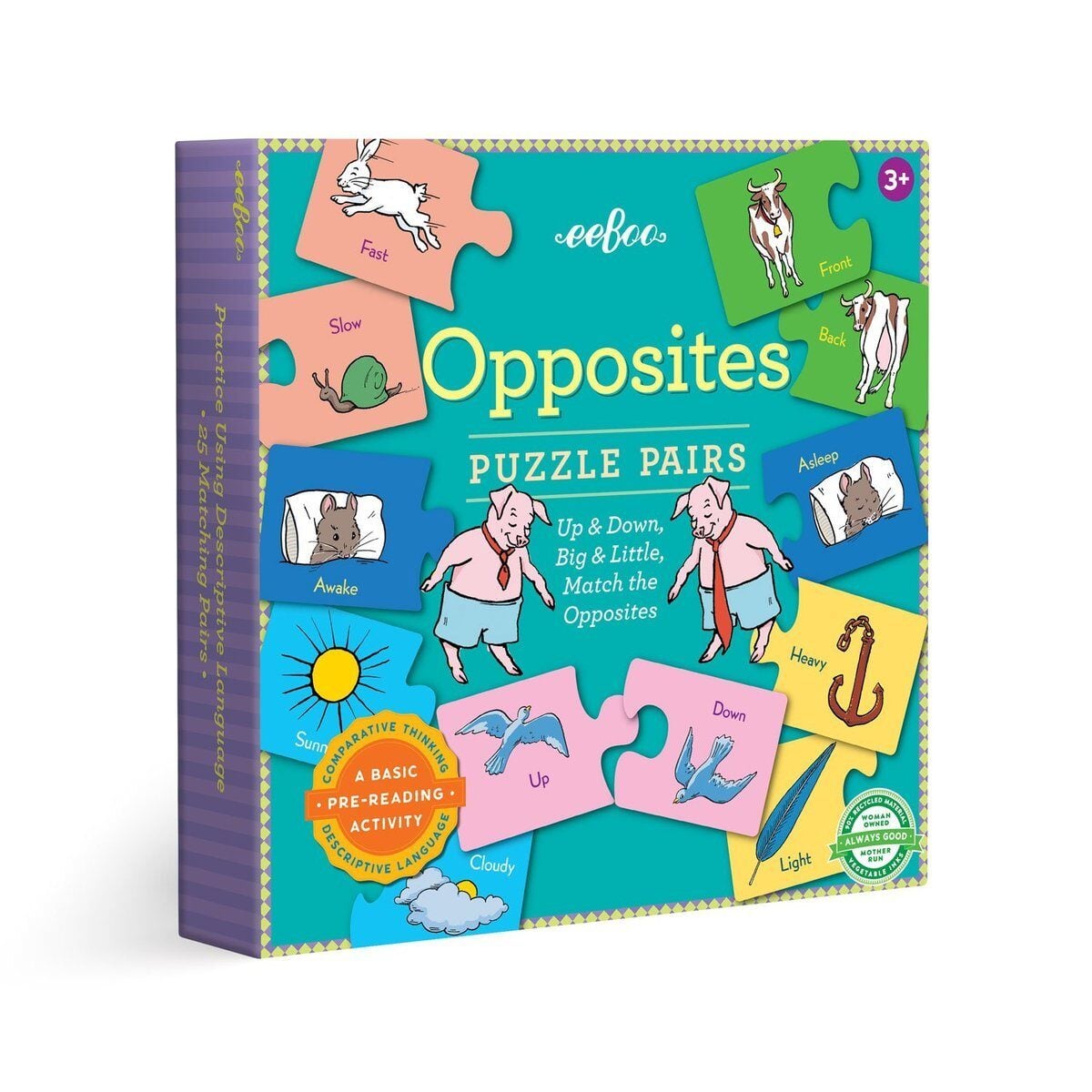 eeBoo Opposites Puzzle Pairs