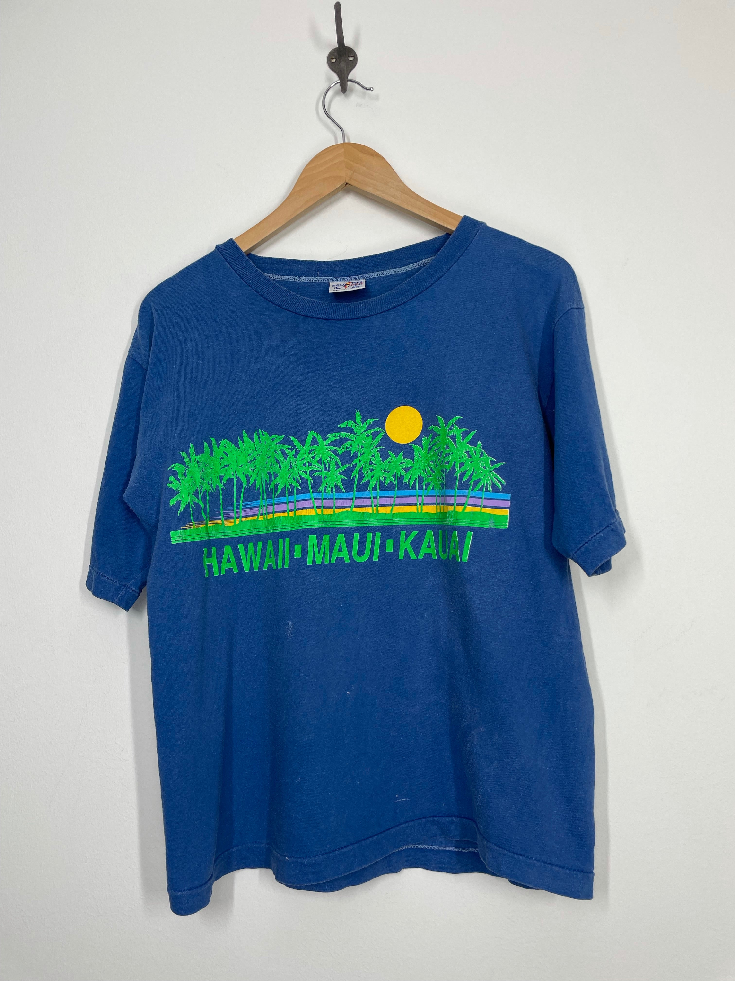 Hawaii Maui Kaui T Shirt - Poly Tees - L