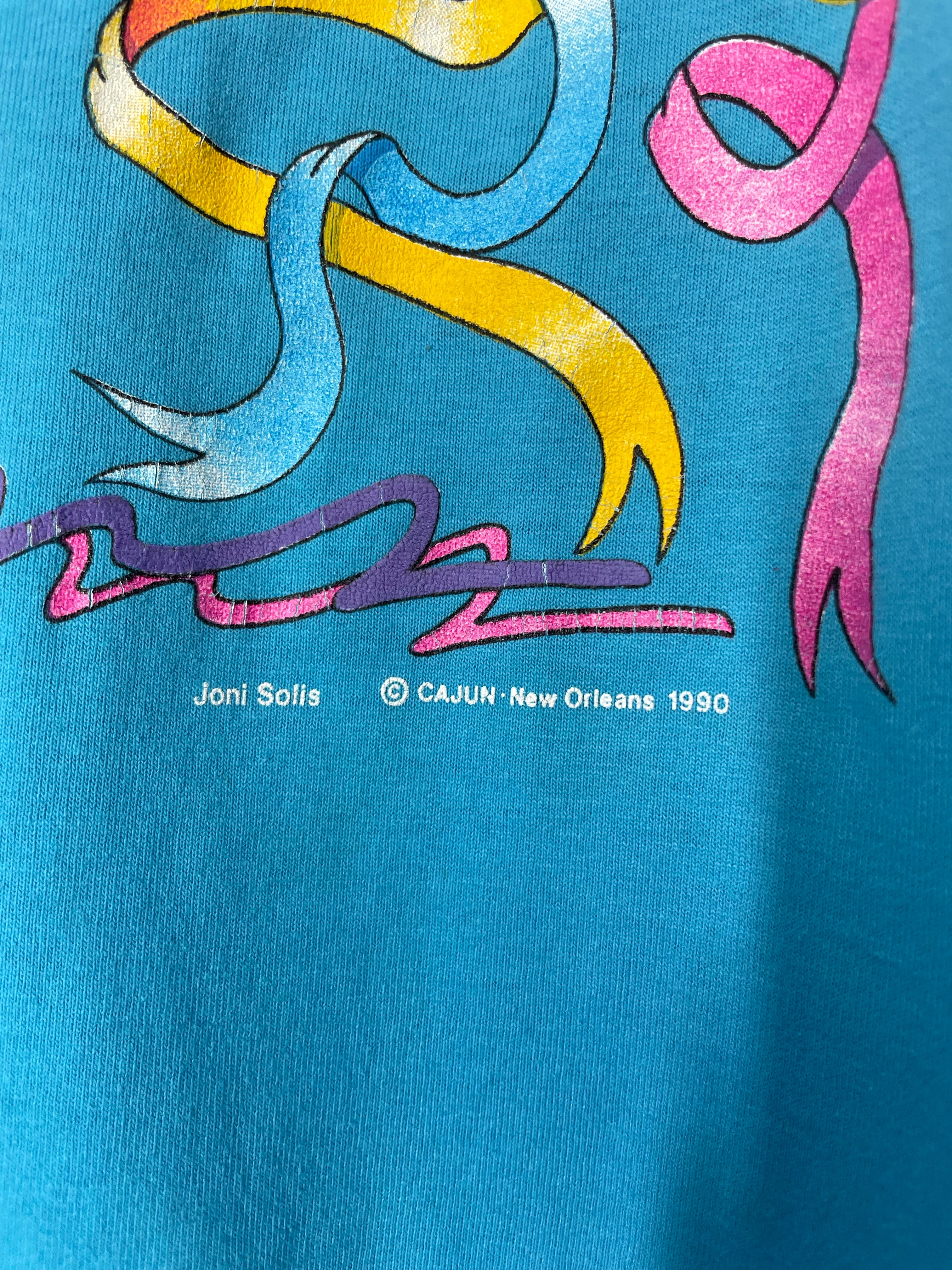 1990 New Orleans Louisiana Jazz Joni Solis Tourist T Shirt - Best - M