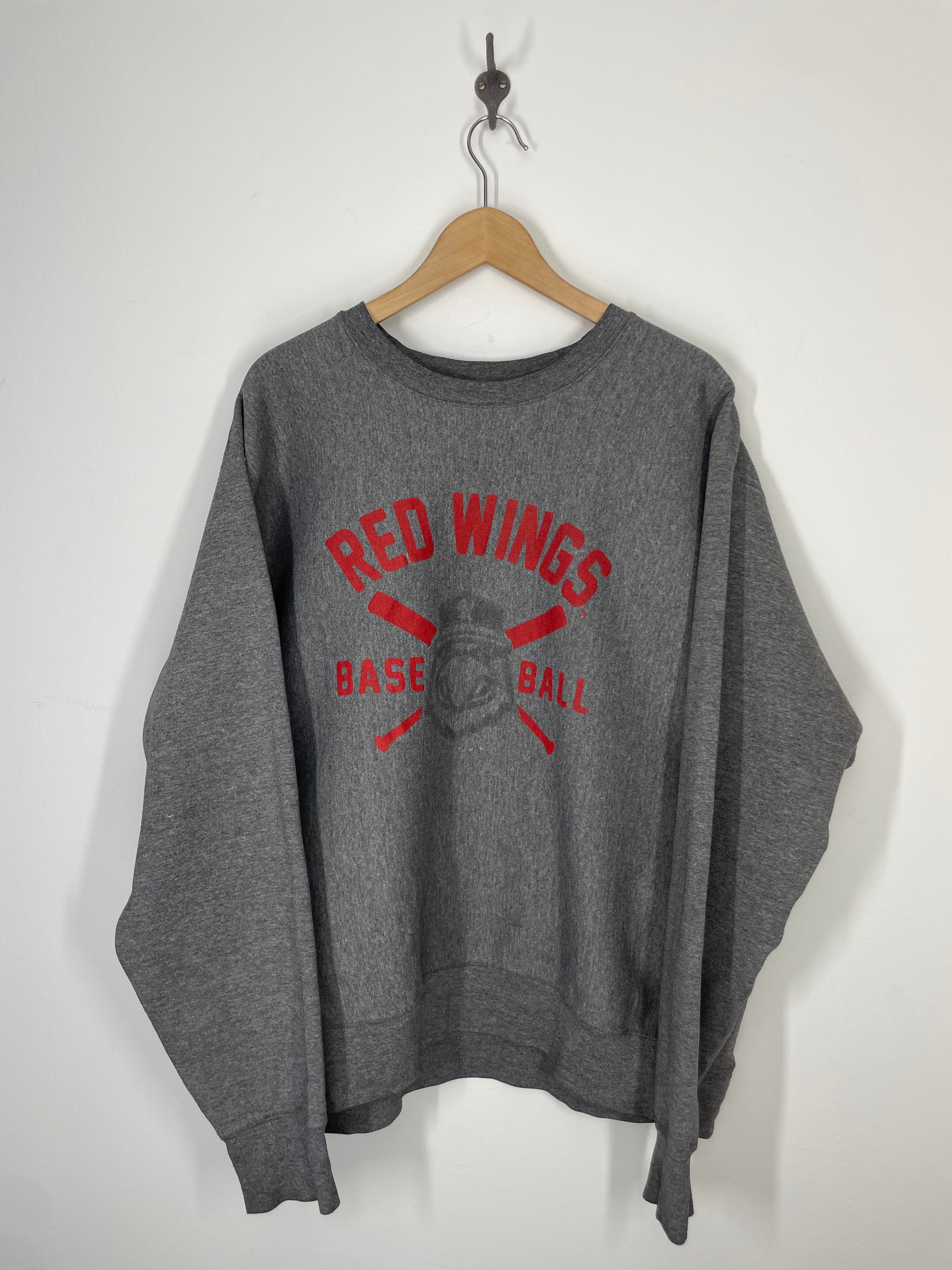 Triple A Rochester Red Wings Baseball Crewneck Sweatshirt - MV Pro Weave - XL