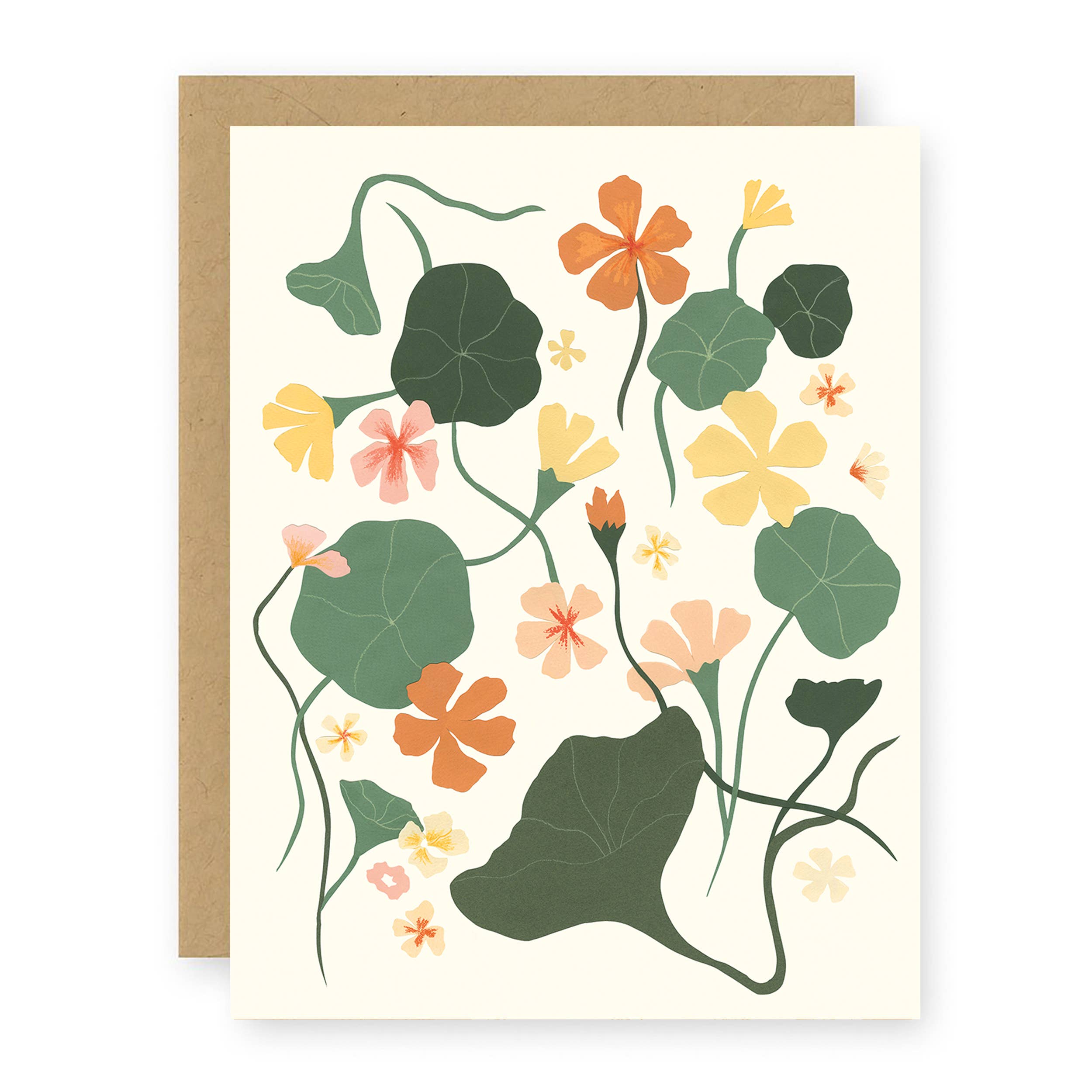 Elana Gabrielle - Nasturtiums Greeting Card