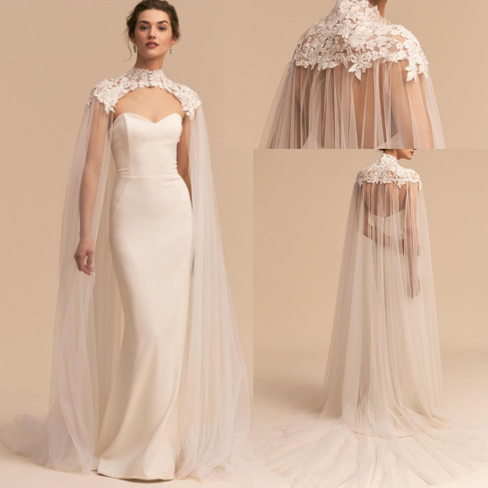 Lace & Tulle Summer Bridal Cape