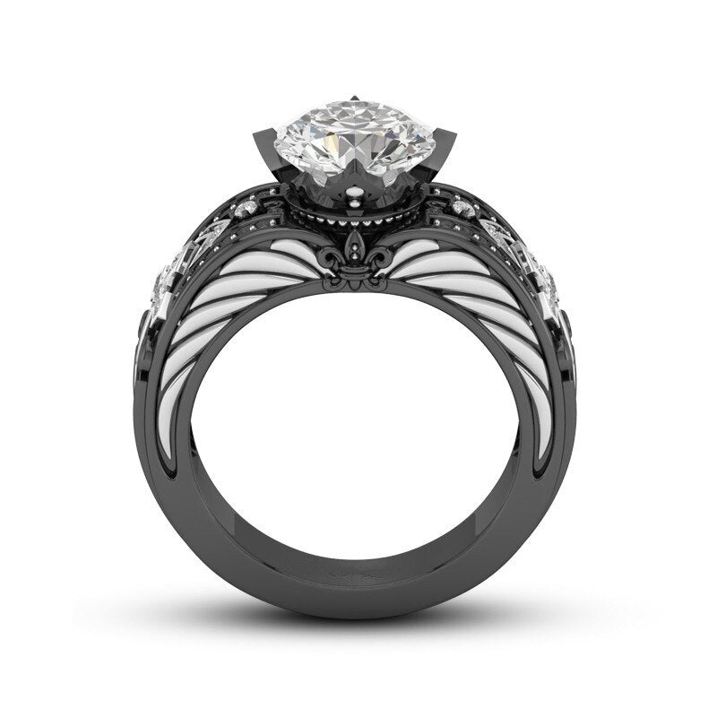 Gothic Cross Engagement Ring