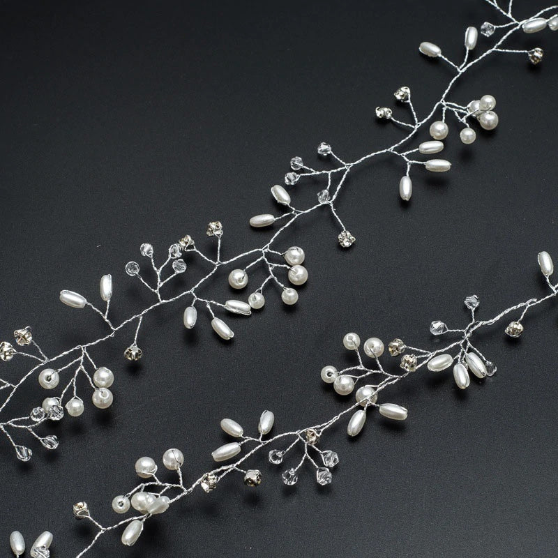 Mini Pearls Bridal Hairpiece - Available in 2 Colors