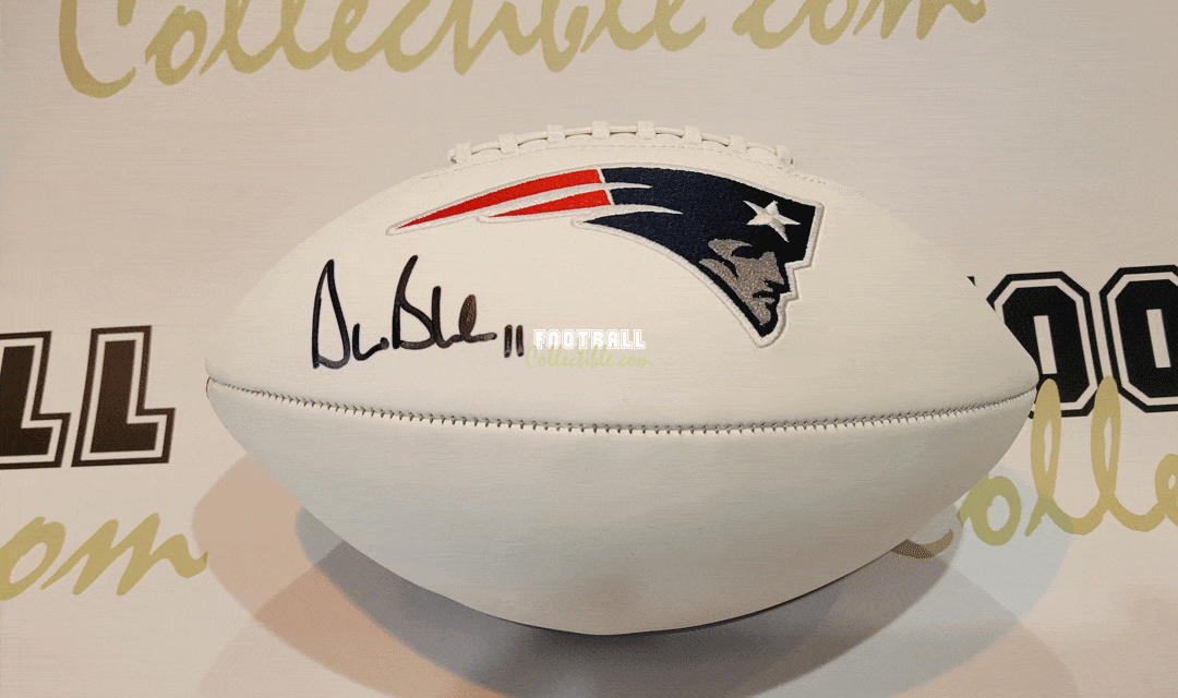Drew Bledsoe Autographed New England Patriots Football