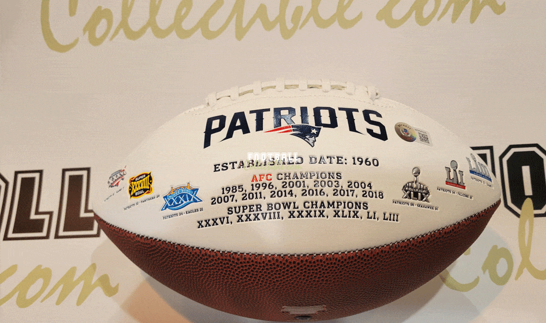 Drew Bledsoe Autographed New England Patriots Football