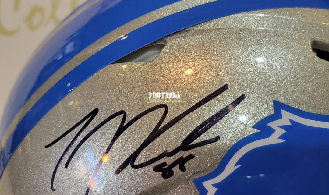 T J Hockenson Autographed Authentic Detroit Lions Helmet
