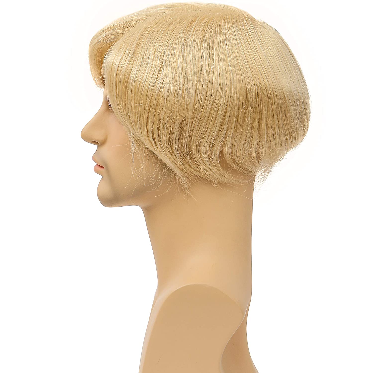 Mirana #613 Blonde Wavy 100% European Human Hair Toupee