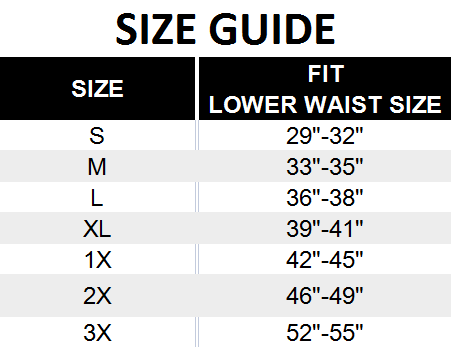 axolom underwear size chart