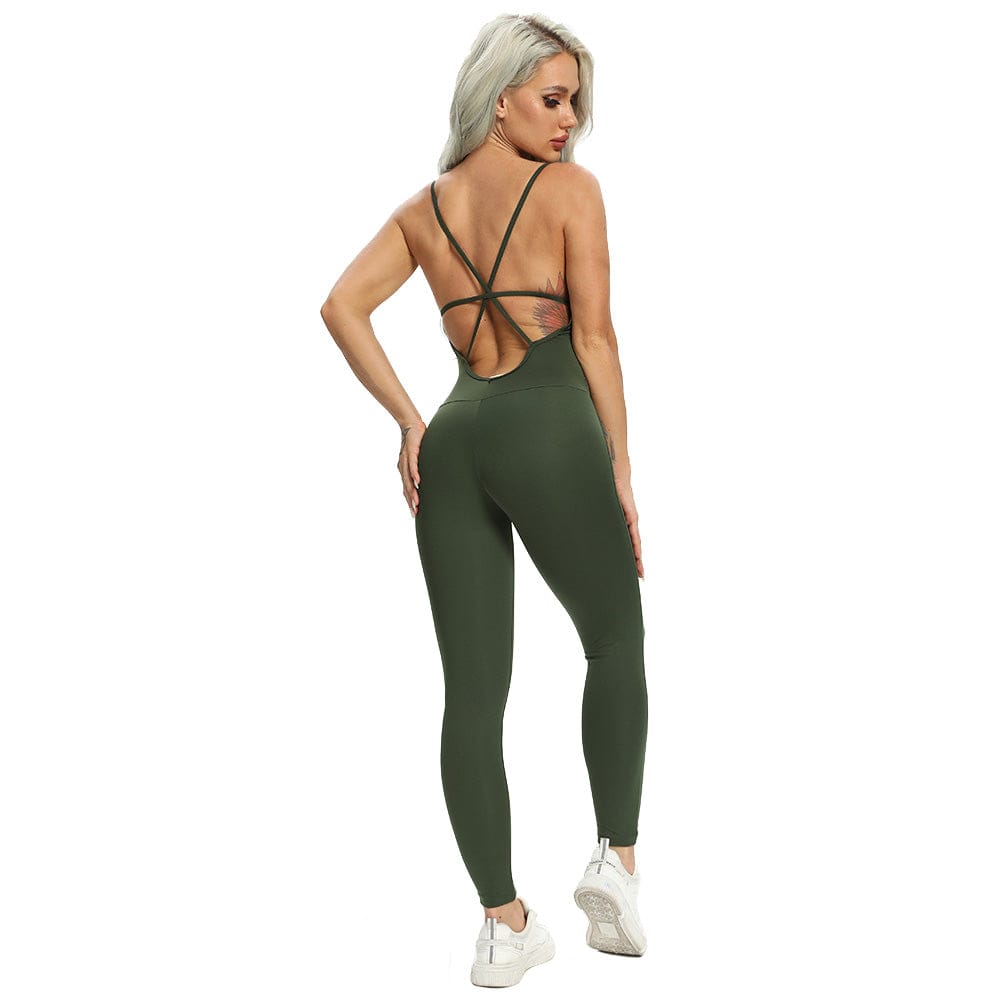 Fitness Yoga Set Women Sexy Jumpsuit