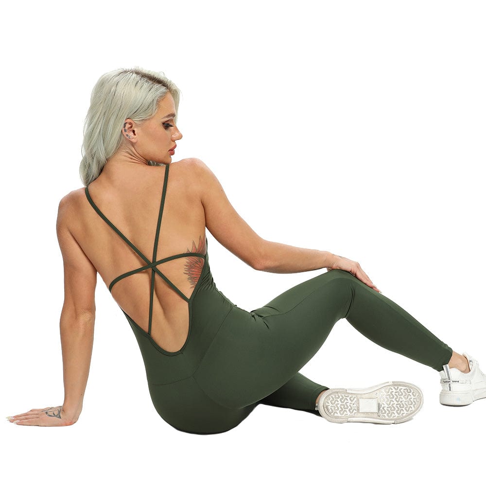 Fitness Yoga Set Women Sexy Jumpsuit