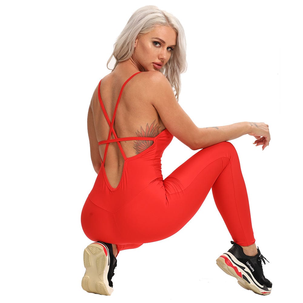 Fitness Yoga Set Women Sexy Jumpsuit