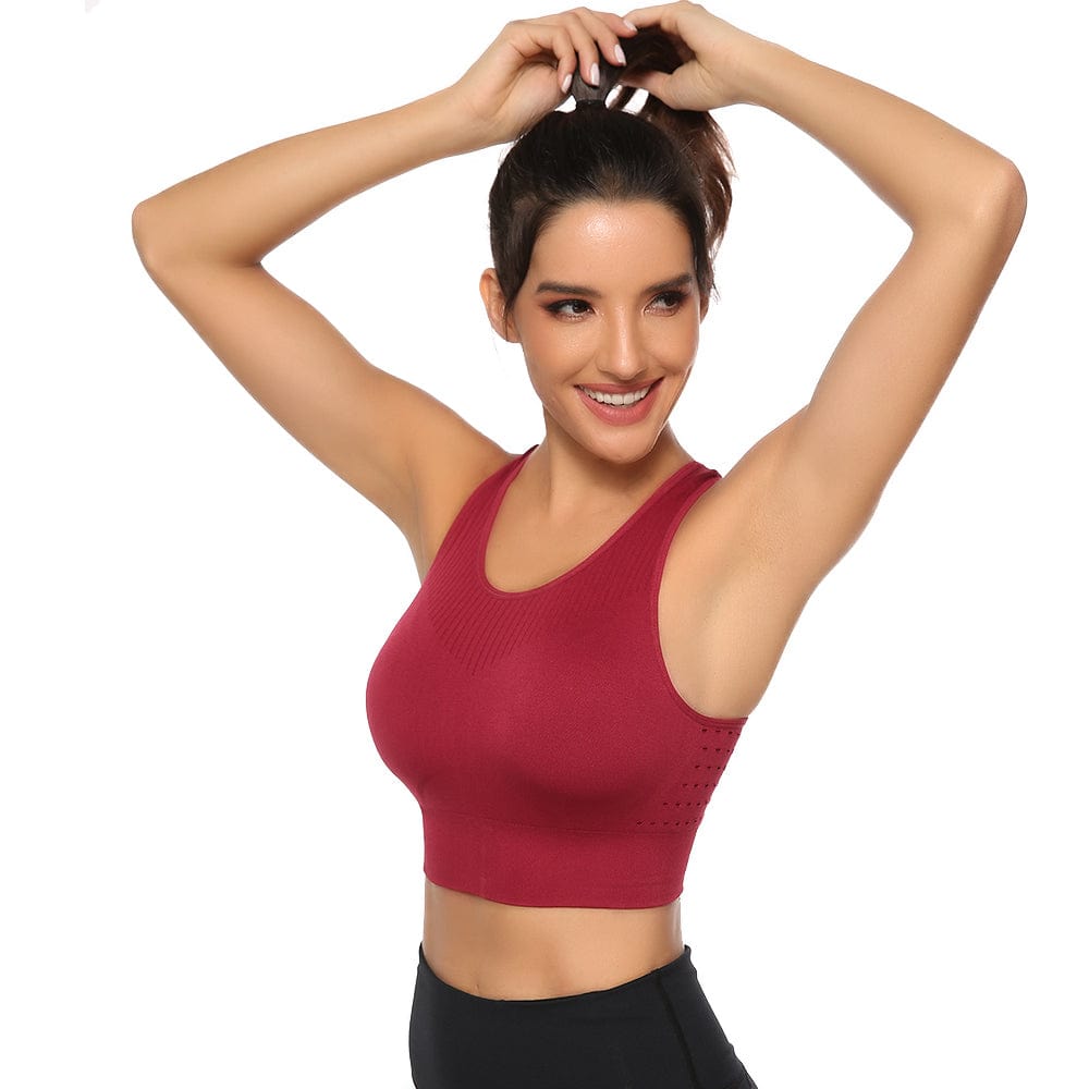 Hot Fitness Sports Bra Solid Backless
